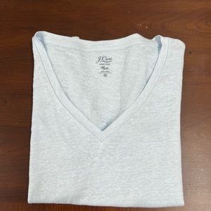 JCrew Relaxed Linen Tee Shirt Size XS